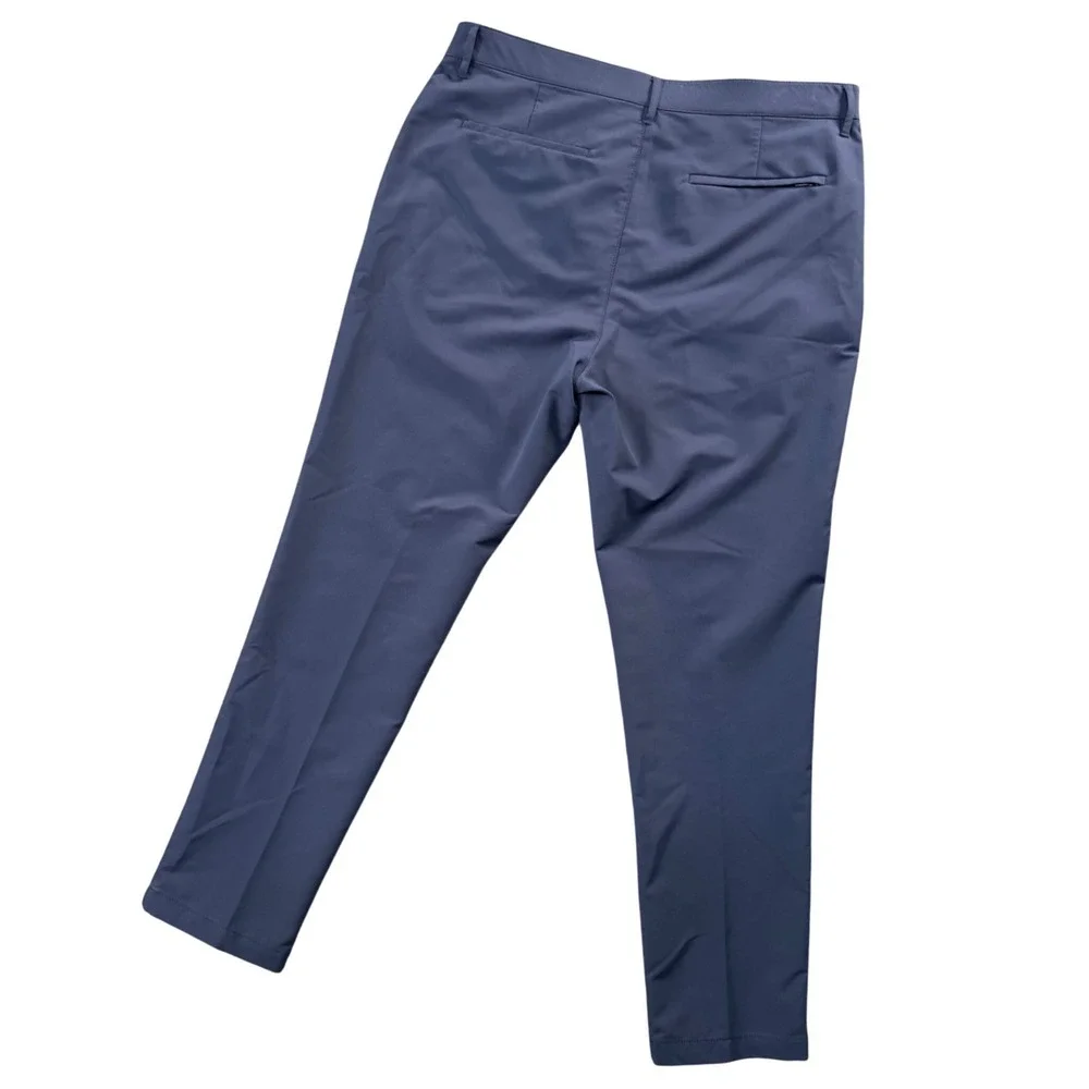 Banana Republic Mens Navy Blue Straight Leg Performance‎ Pants 36x31